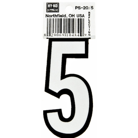 Hy-Ko 3.25In Boat Number 5, 10PK A10484